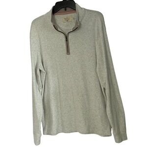 The Normal Brand Puremeso Weekend Quarter 1/4 Zip Pullover Heather Gray - Large